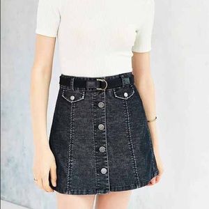 Urban Outfitters BDG Corduroy Button Front Skirt
